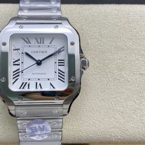 Cartier Santos-Dumont Super Clone Dameshorloge | 1:1 Replica met Cash on Delivery 1130233862 - front view | Cartier