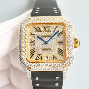 Cartier Santos-Dumont Replica Horloge: AAA+ Kwaliteit met Betalen bij Levering 796000040 - side view | Cartier